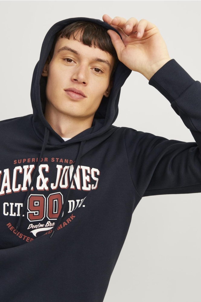 Jack & Jones blauwe heren sweater | Close up