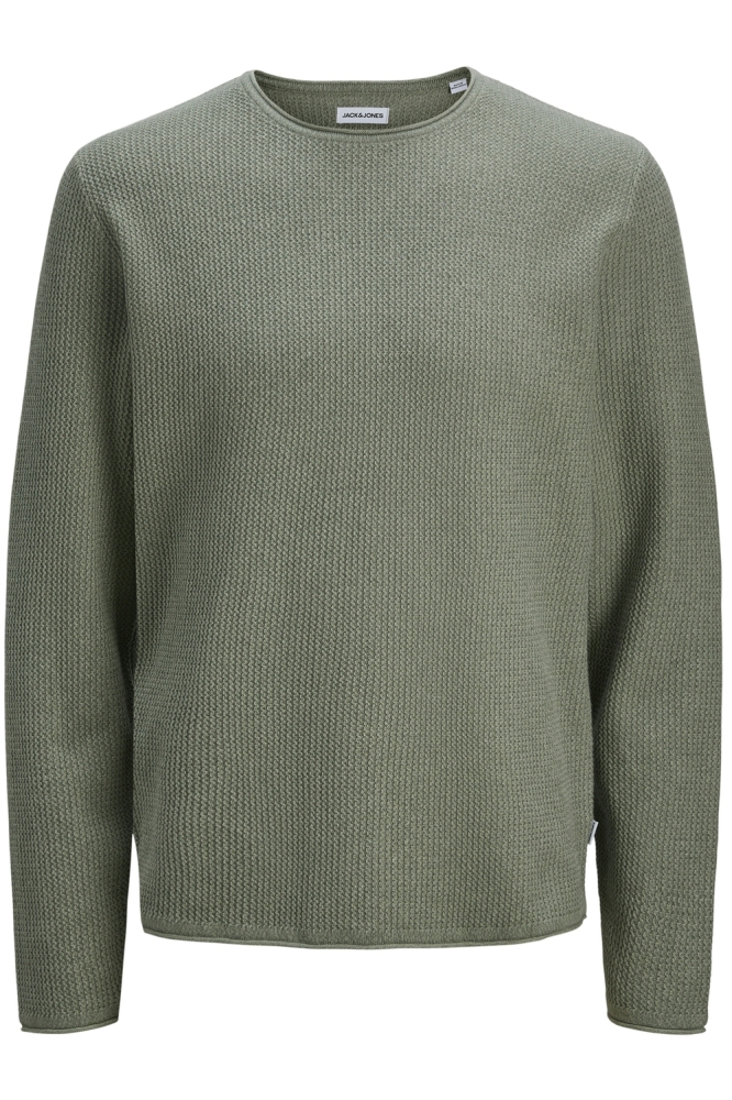 Jack & Jones groene heren trui | Vooraanzicht