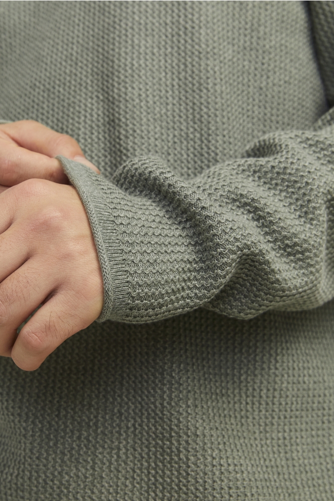 Jack & Jones groene heren trui | Close up