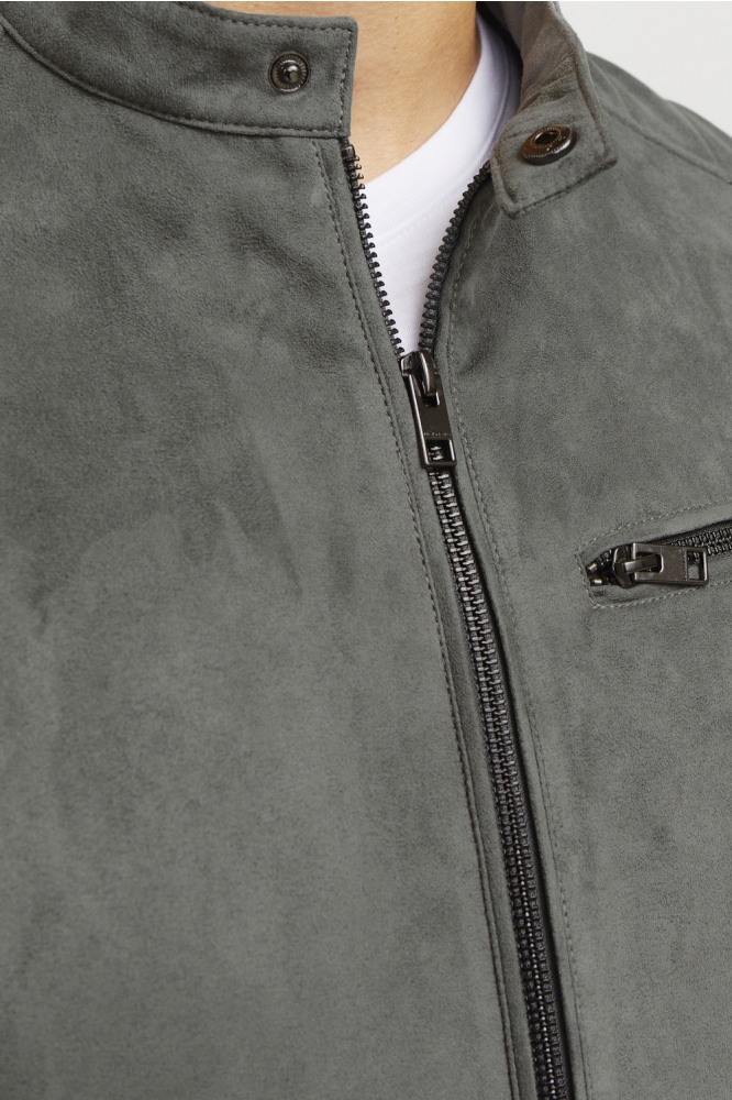 Jack & Jones grijze heren jas | Kleurstaal