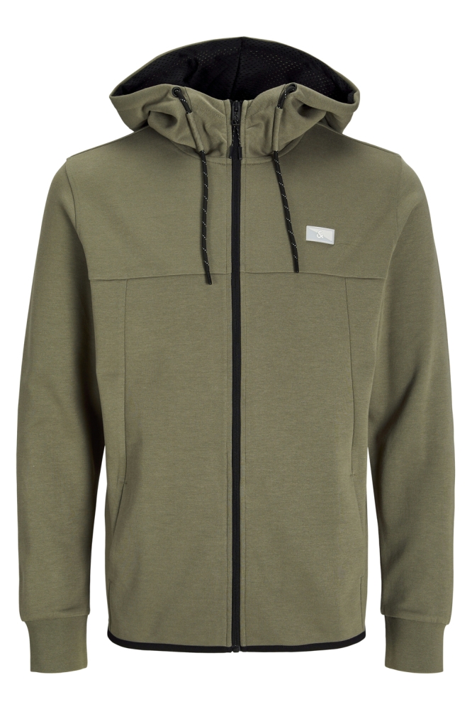 Jack & Jones groene heren vest | Vooraanzicht
