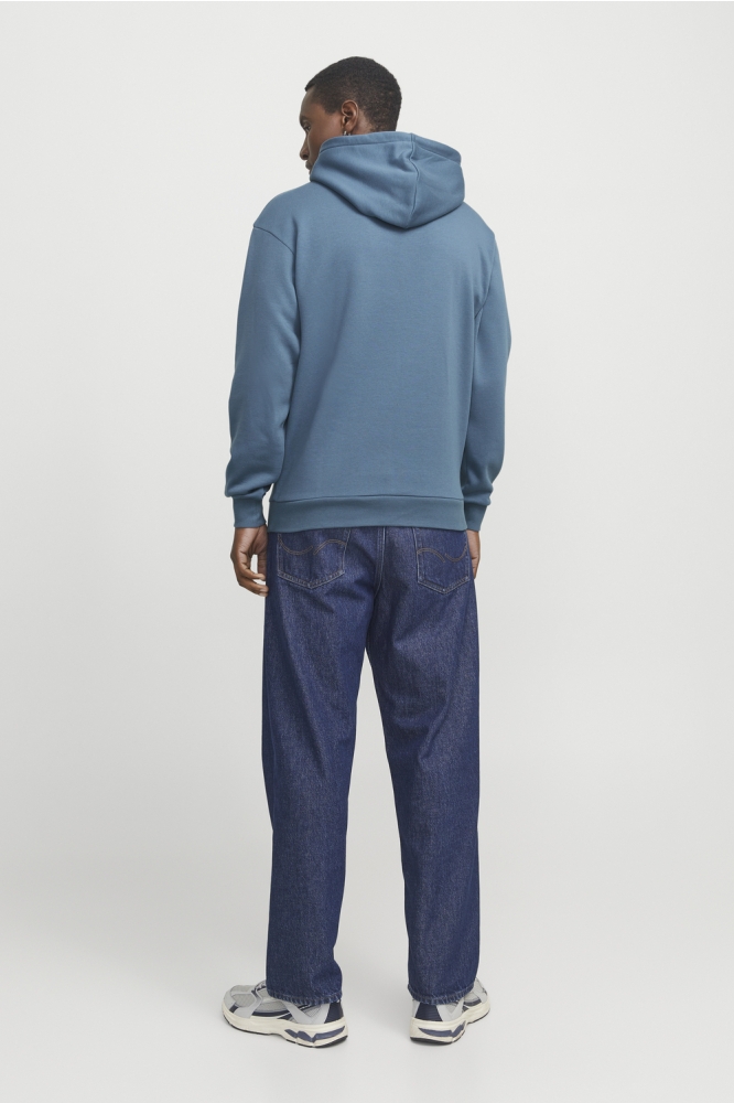 Jack & Jones blauwe heren sweater | Model achteraanzicht