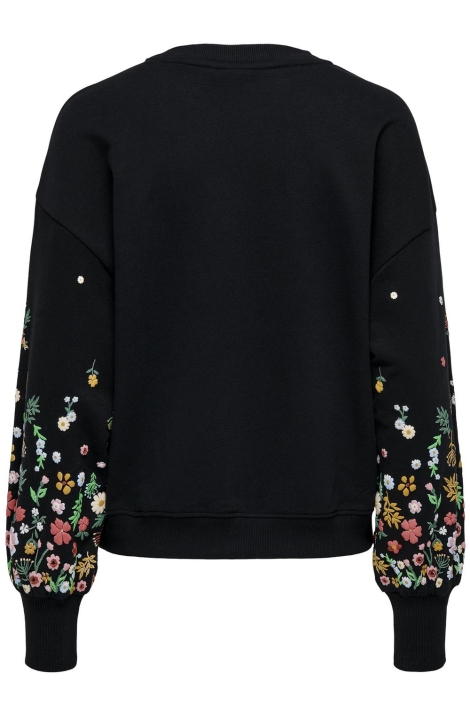 Only zwarte dames sweater | Achteraanzicht