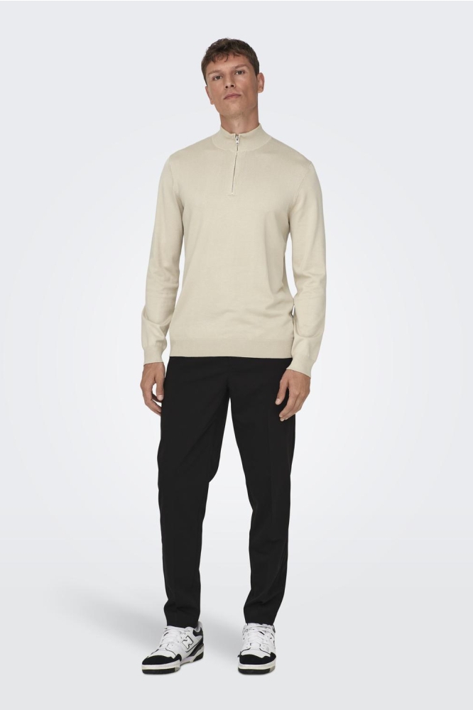 Only & Sons beige heren trui | Model