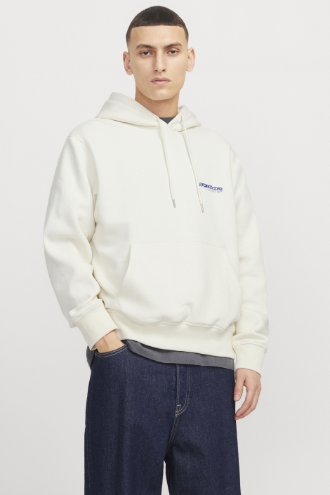 Jack & Jones beige heren sweater | Model vooraanzicht