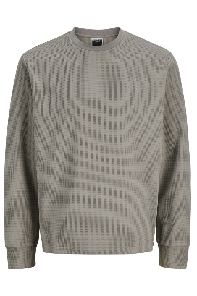 Jack & Jones grijze heren sweater | Vooraanzicht