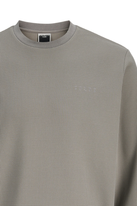 Jack & Jones grijze heren sweater | Close up