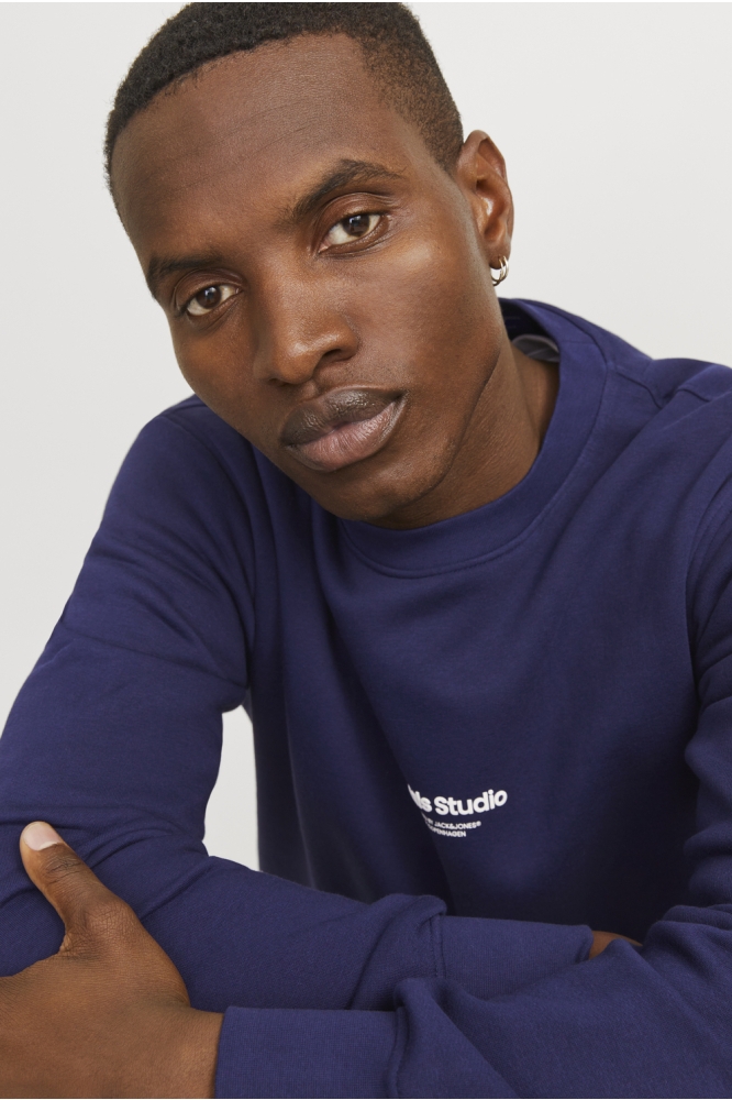 Jack & Jones paarse heren trui | Close up