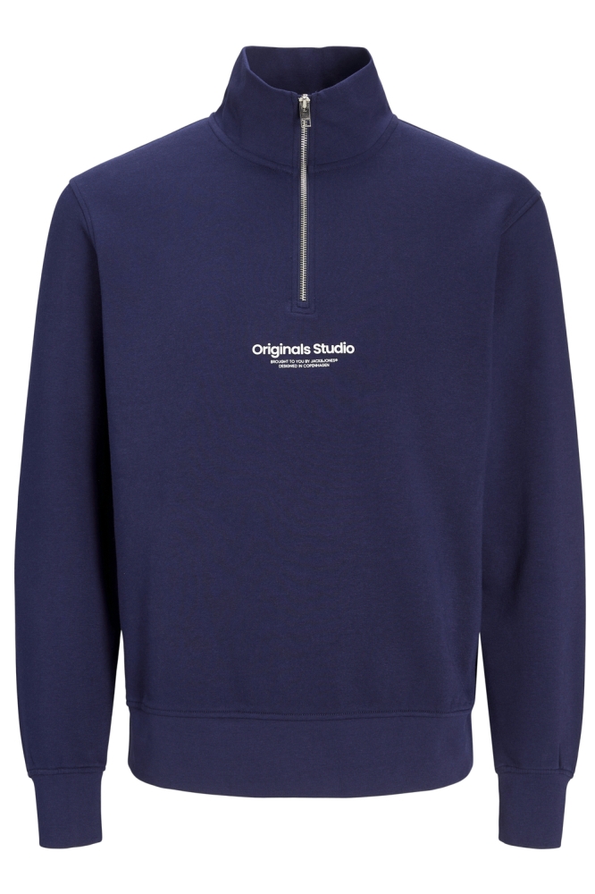 Jack & Jones blauwe heren sweater | Vooraanzicht