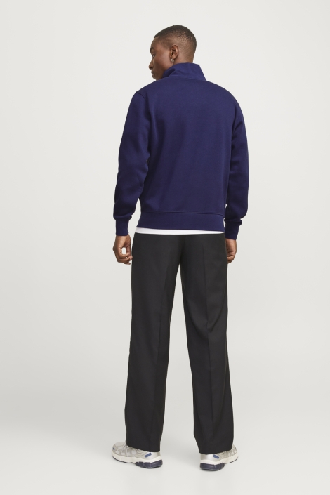 Jack & Jones blauwe heren sweater | Model achteraanzicht