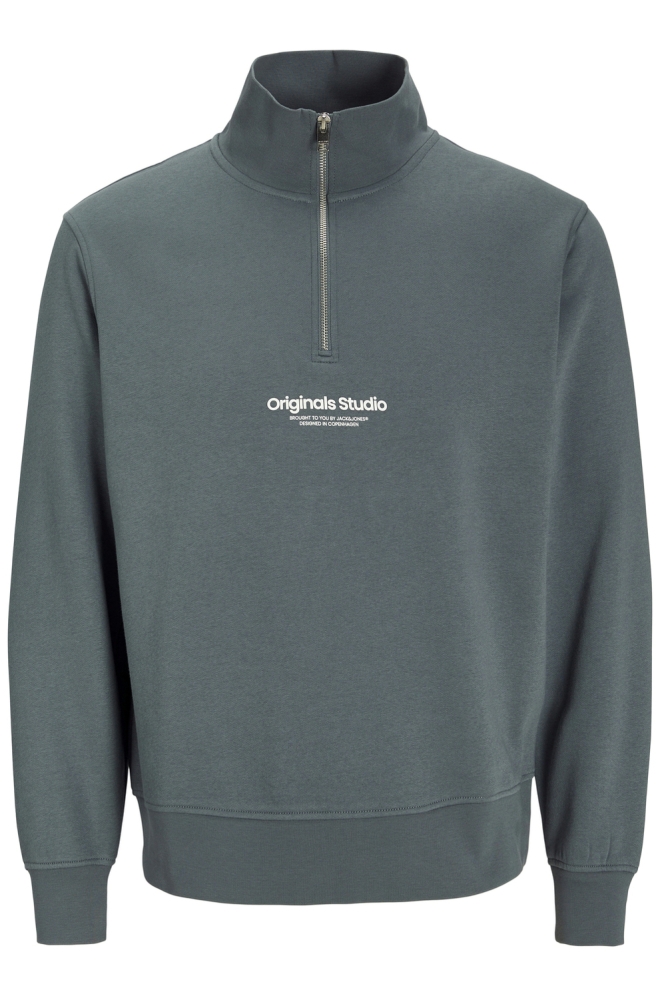 Jack & Jones blauwe heren sweater | Vooraanzicht