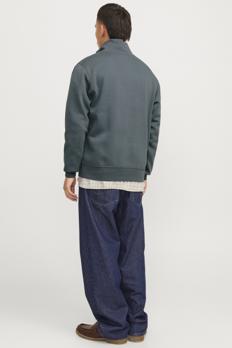 Jack & Jones blauwe heren sweater | Model achteraanzicht