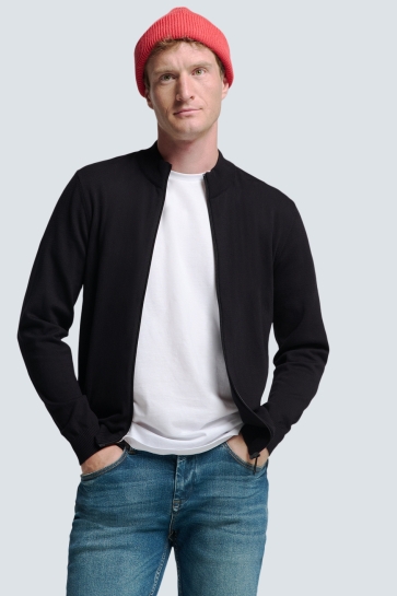 NO-EXCESS Vest TIJDLOOS TWEE KLEUREN VEST N2154 BLACK