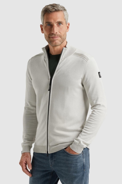 Vanguard beige heren vest | Model vooraanzicht