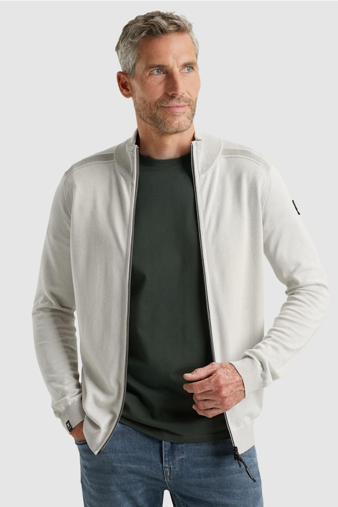Vanguard beige heren vest | Model vooraanzicht