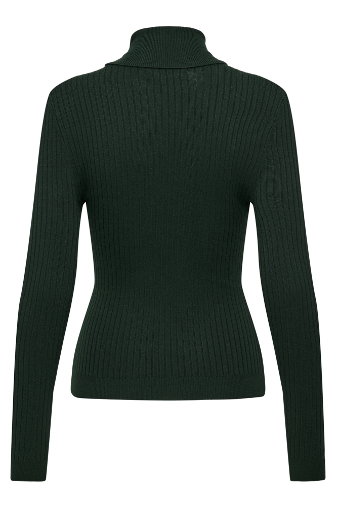 Only groene dames trui | Achteraanzicht