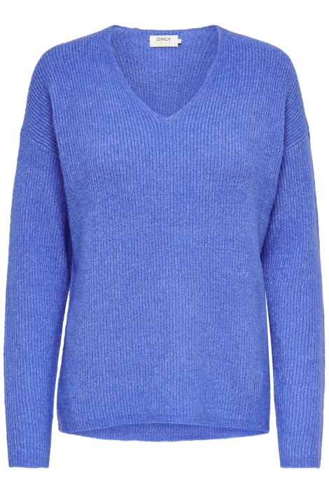 Only blauwe dames trui | Vooraanzicht