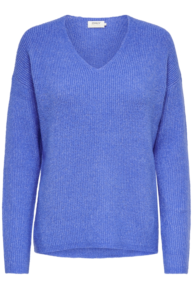 Only blauwe dames trui | Vooraanzicht