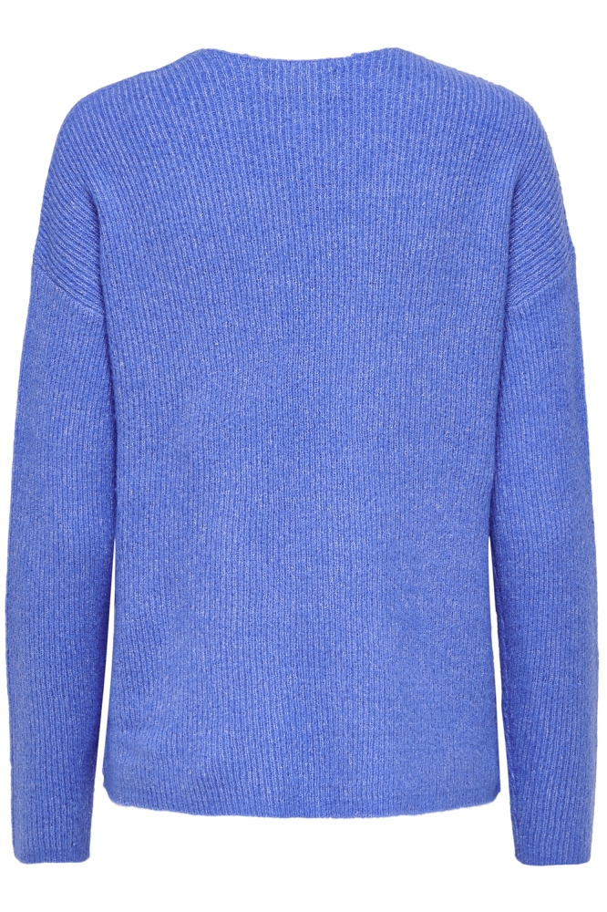 Only blauwe dames trui | Achteraanzicht