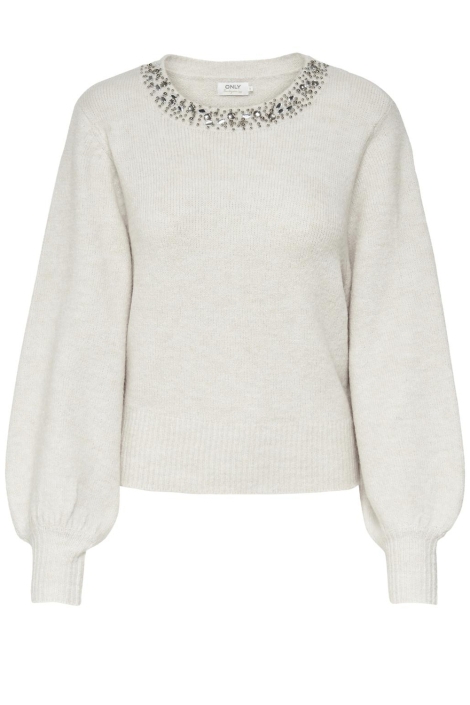 Only beige dames trui | Vooraanzicht