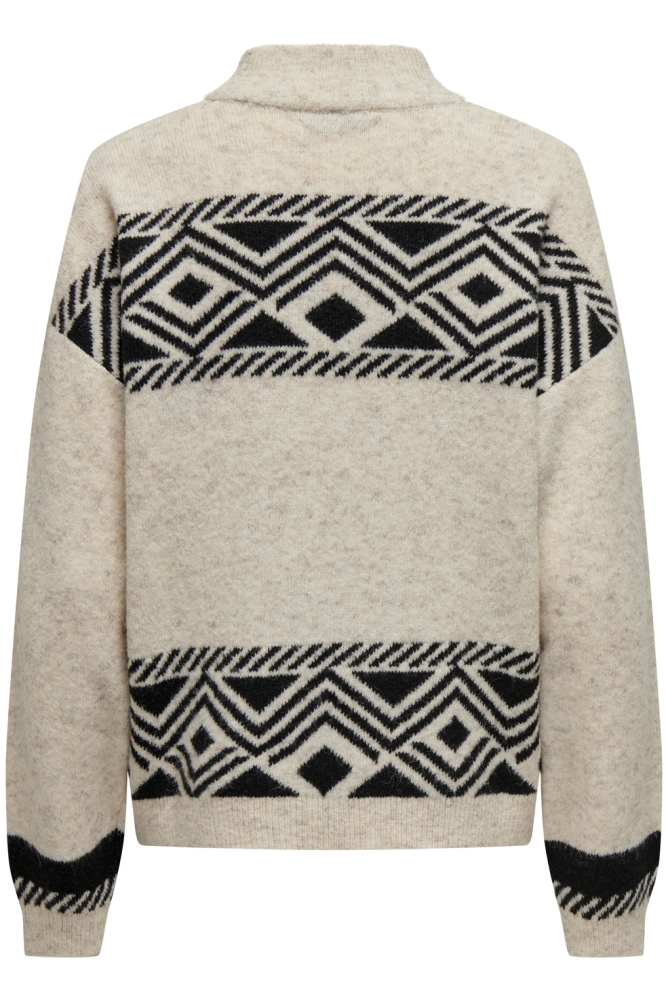 Only beige dames trui | Achteraanzicht