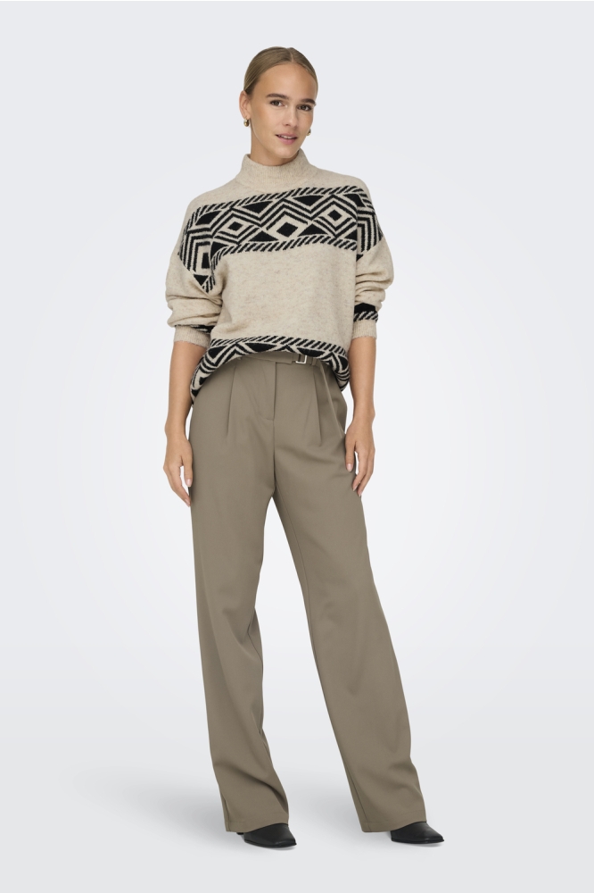 Only beige dames trui | Model