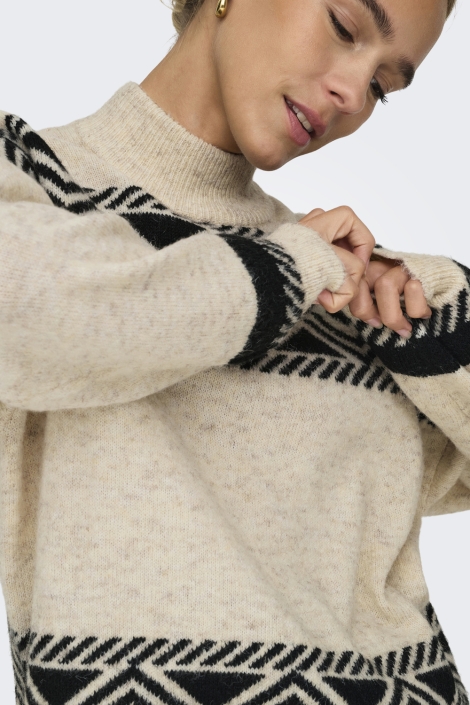 Only beige dames trui | Close up