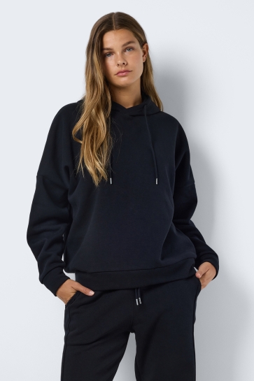 Noisy may Trui NMALDEN L/S LOOSE HOODIE JRS NOOS 27023503 Black
