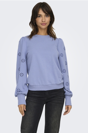 Only ONLFEMME L/S PUFF EMBROIDERY UB SWT 15315687 TEMPEST