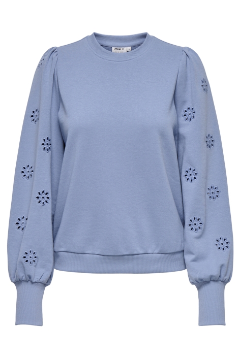 Only blauwe dames sweater | Vooraanzicht