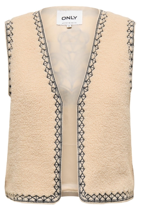 Only beige dames gilet | Vooraanzicht