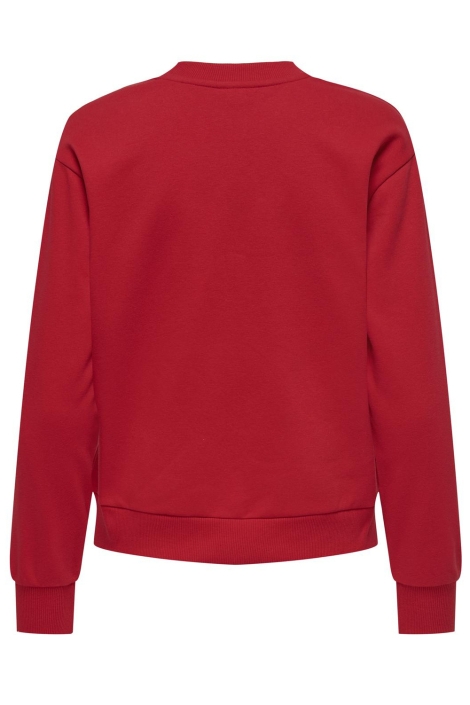 Jacqueline de Yong rode dames sweater | Achteraanzicht