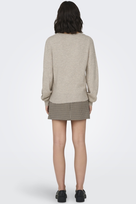 Jacqueline de Yong beige dames trui | Model