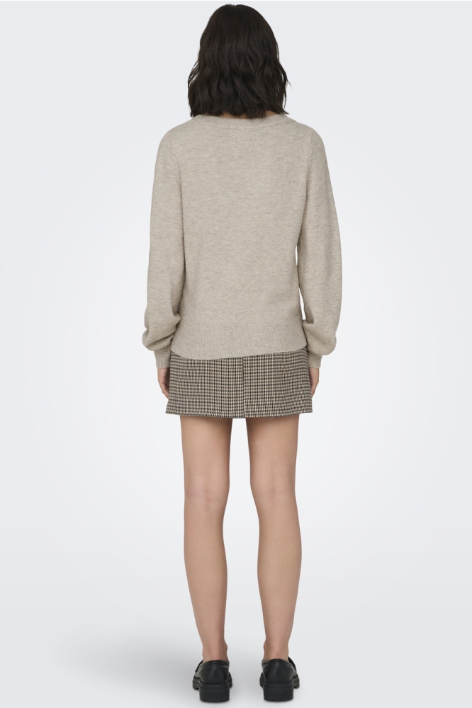 Jacqueline de Yong beige dames trui | Model