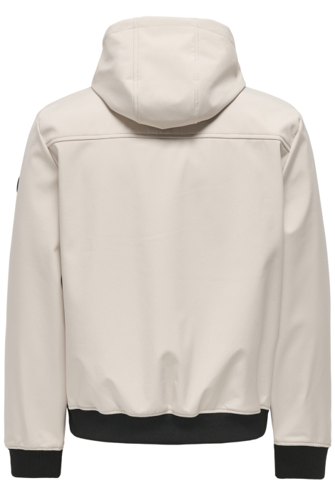 Only & Sons beige heren jas | Achteraanzicht