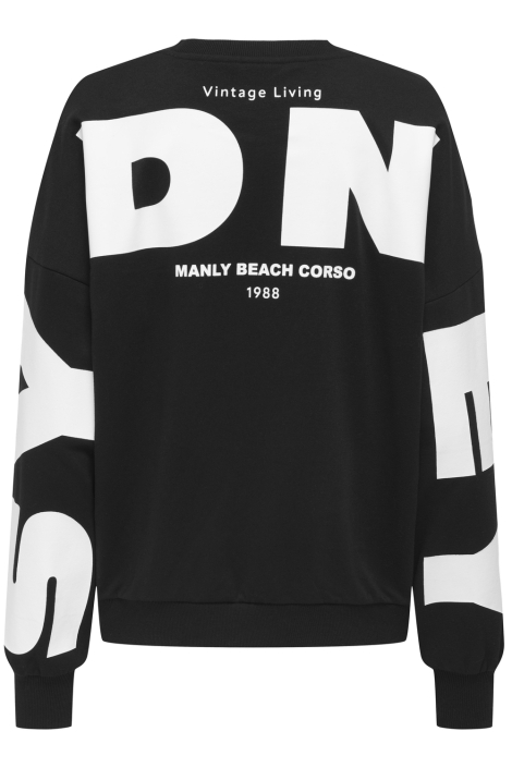 Only zwarte dames sweater | Achteraanzicht