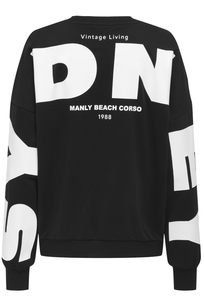 Only zwarte dames sweater | Achteraanzicht