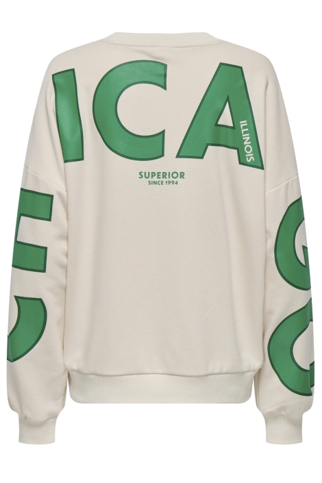 Only beige dames sweater | Achteraanzicht