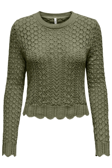 Only Trui ONLSAGA LIFE LS O-NECK CC KNT 15339668 KALAMATA