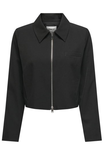 Only Jas ONLHELENE LIFE L/S ZIP JACKET CC TL 15338364 Black