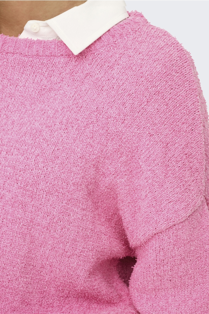 Only roze dames trui | Kleurstaal