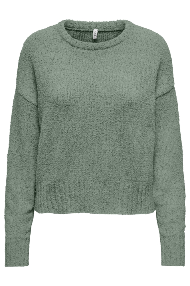 Only groene dames trui | Vooraanzicht