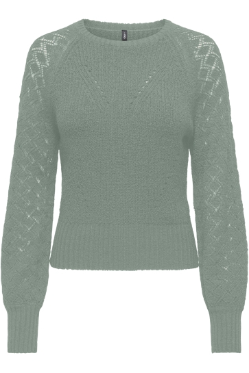 Only Trui ONLMIAMI LS O-NECK CC KNT 15335108 Lily Pad