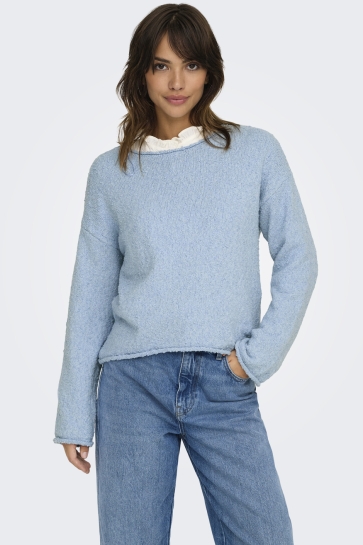 Only Trui ONLALVILDA LS O-NECK CC KNT 15339651 SOFT CHAMBRAY