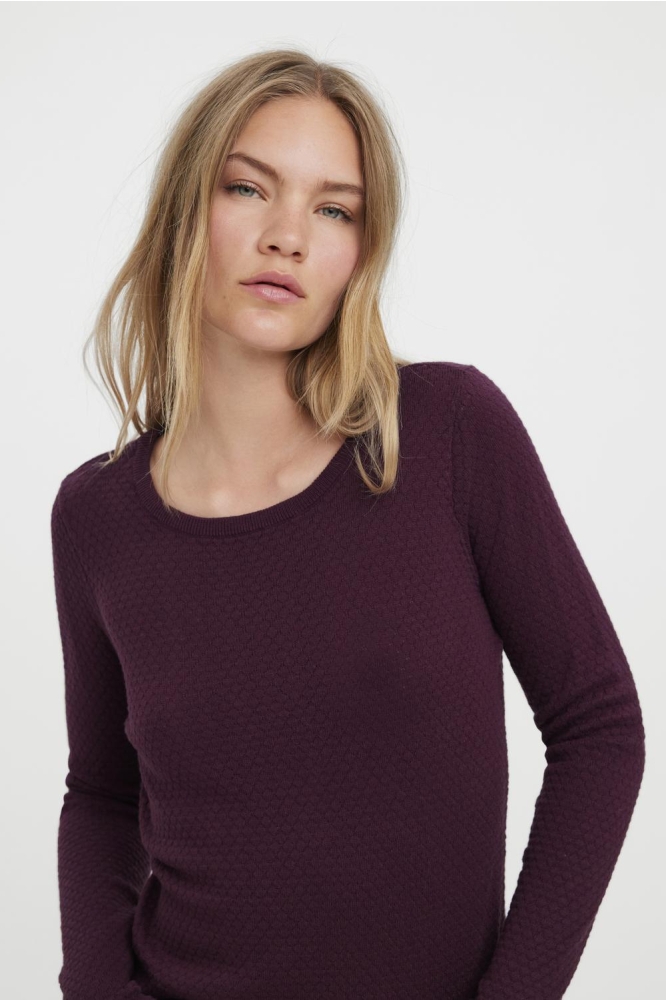 Vero Moda paarse dames trui | Close up