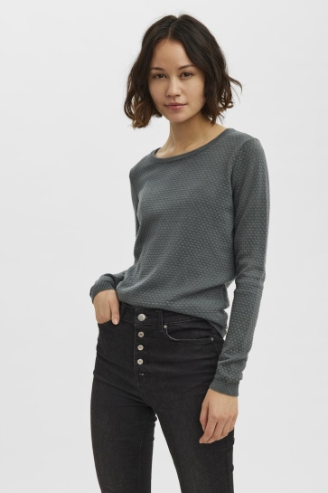 Vero Moda VMCARE STRUCTURE LS O-NECK BLOU NOO 10136644 Balsam Green