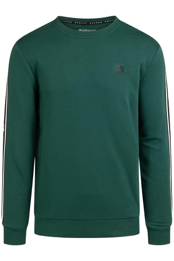 Cruyff groene heren sweater | Vooraanzicht