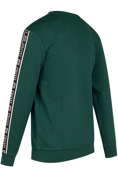 Cruyff groene heren sweater | Achteraanzicht