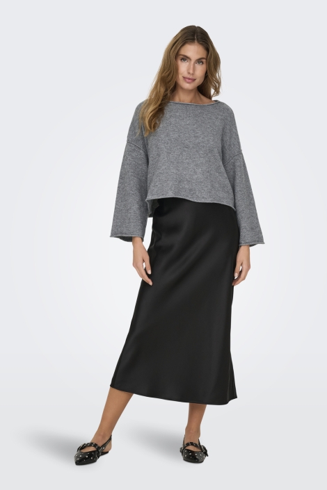 Jacqueline de Yong grijze dames trui | Model