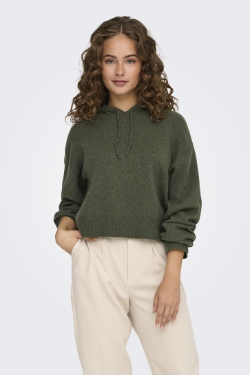 Jacqueline de Yong Trui JDYRUE LIFE L/S SHORT HOOD PUL KNT 15314870 Kalamata